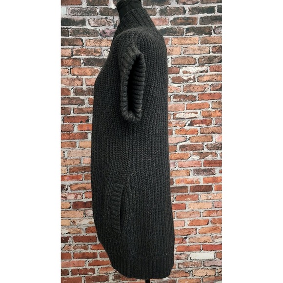 Diane Von Furstenberg Wool Cardigan Sweater Vest S Gray Knit Academia Grunge DVF - Picture 3 of 10